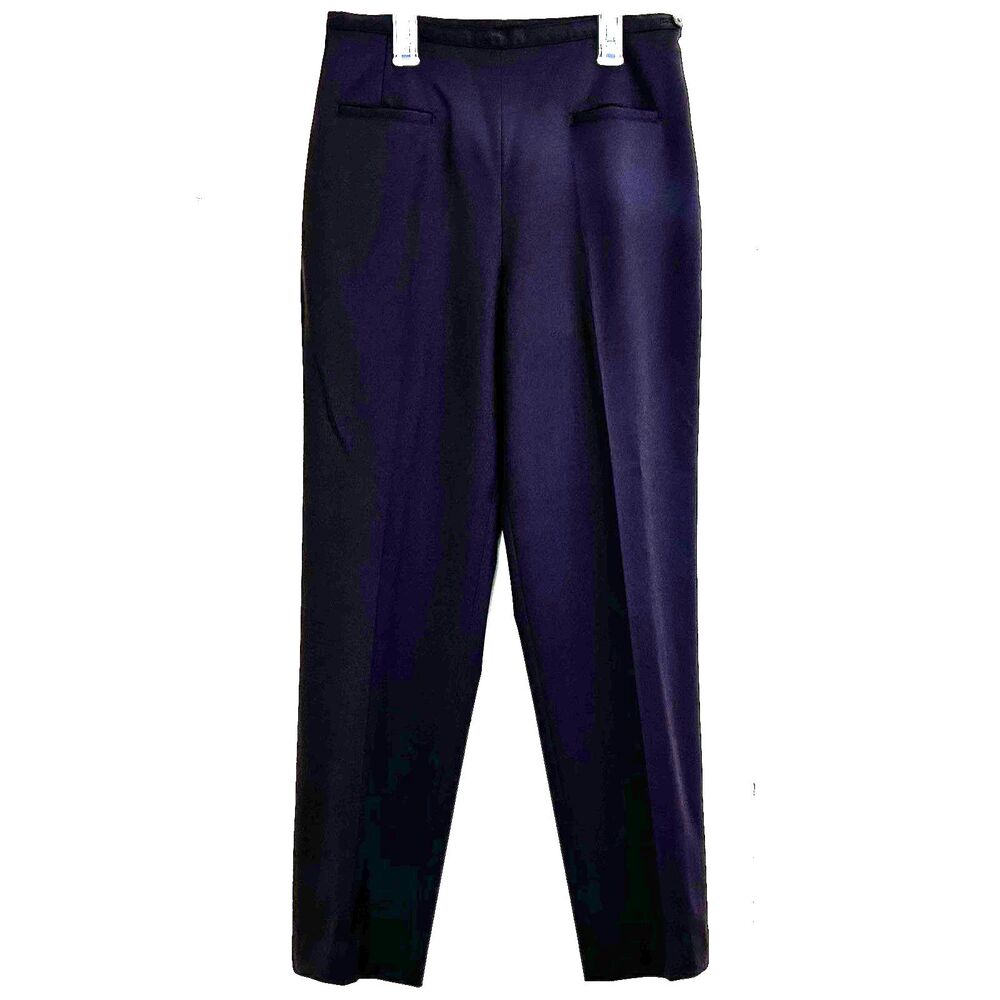 Armand Ventilo Collection Plum Trousers Pants Size 40=10 Straight Front Pockets